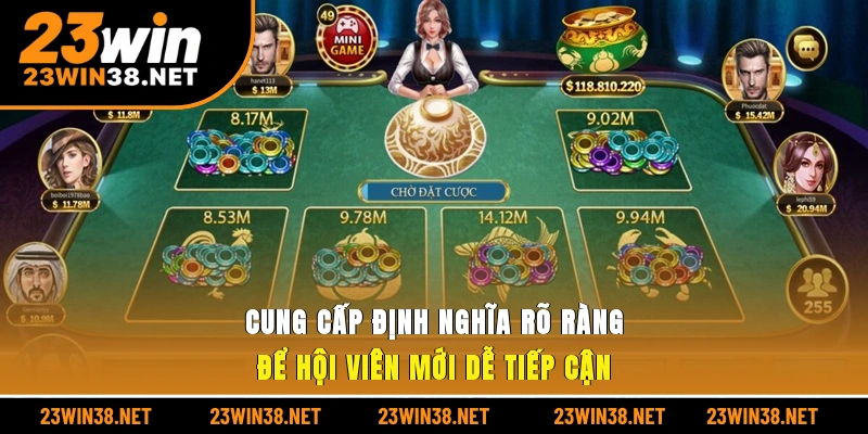 Cung cấp định nghĩa rõ ràng để hội viên mới dễ tiếp cận